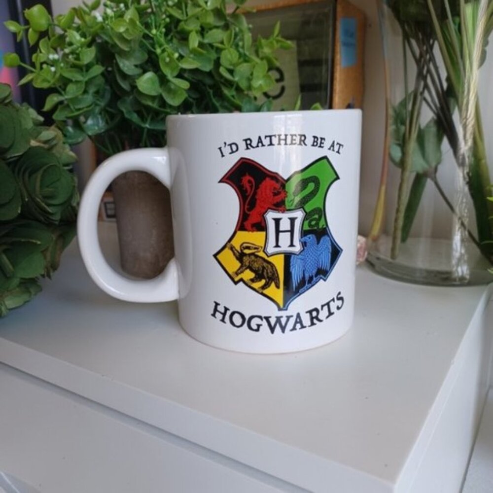 Harry Potter "I'd Rather Be at Hogwarts" Mug | 14oz | Ceramic - Picture 3 of 3
